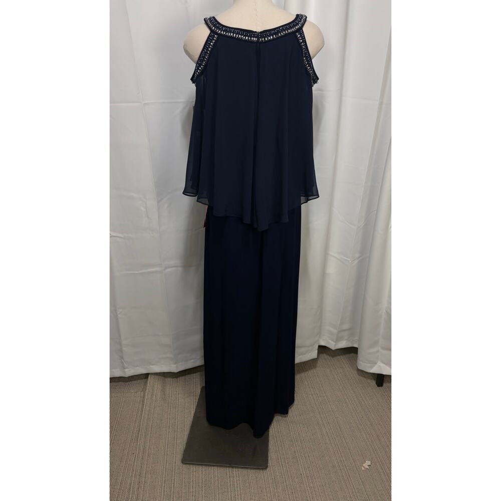 NWT Alex Evenings mother of the bride groom, navy dress size 16 - Picture 10 of 16